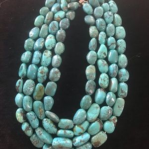 REAL Turquoise 4 strand Ralph Lauren necklace